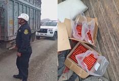 Palpa: policía detiene a sujeto que transportaba materiales explosivos