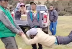 Huancavelica: comuneros castigan a chicotazos a regidor por fallida chocolatada navideña