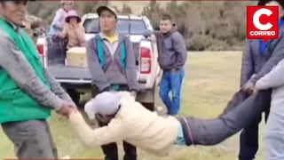 Huancavelica: comuneros castigan a chicotazos a regidor por fallida chocolatada navideña