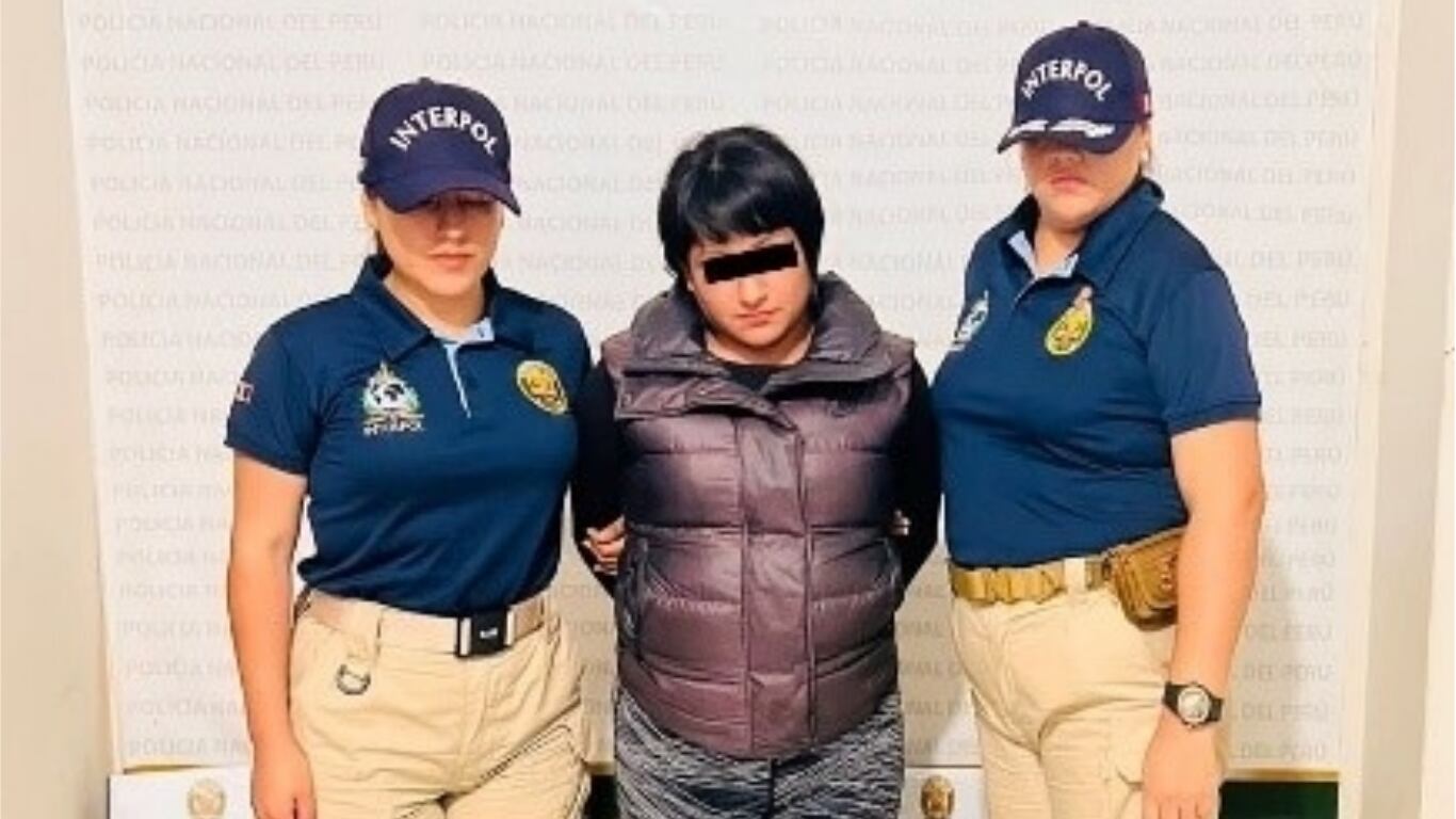 Mujer tenía requisitoria internacional, por lo que fue atrapada por agentes de la Interpol y la comisaría Bellavista.