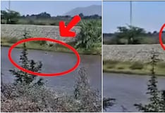 Sujeto se lanza al río Ica, nada hasta el otro extremo y logra escapar de la policía