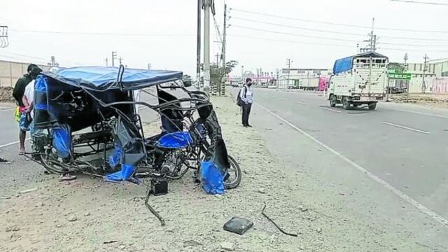 Joven mototaxista fallece tras chocar contra automóvil, en Chiclayo