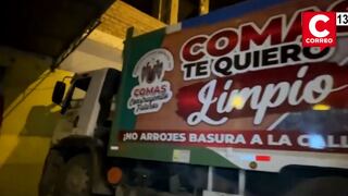 Camión de basura pierde el control y se estrella contra vivienda en Carabayllo (VIDEO)