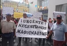 Nasca: damnificados por huaicos en Tierras Blancas exigen maquinaria pesada