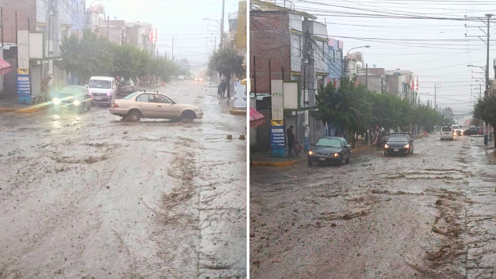 Lluvias intensas en Arequipa afectan obra abandonada en Alto Selva Alegre. Foto: Cortesía GEC.