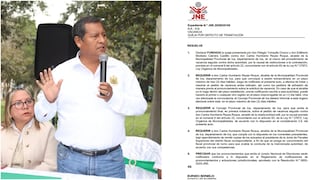 Jurado Nacional de Elecciones declara fundada queja contra el alcalde de Ica, Carlos Reyes