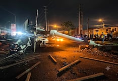 Tráiler destruyó poste de alta tensión y dejó sin luz a gran parte de Pisco