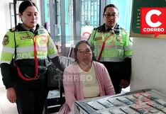 Huancayo: Policías paralizan tránsito y recuperan 25 mil que mujer olvidó en combi