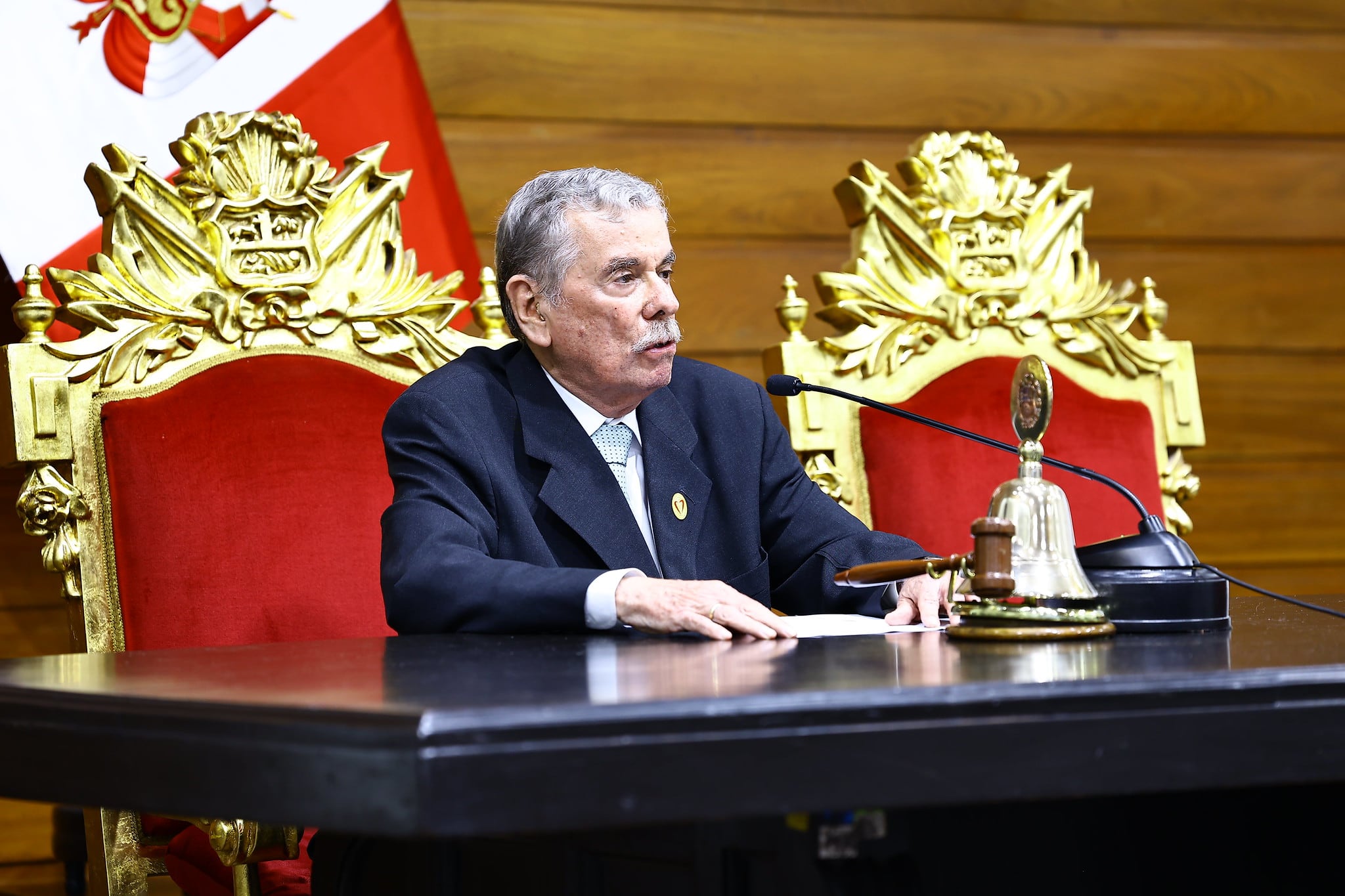 El titular encargado del Congreso, Fernando Rospigliosi, se refirió al nombramiento de Hernando de Soto como presidente del Consejo de Ministros. (Foto: Congreso)