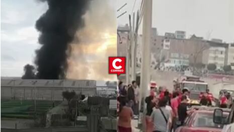 Incendio en zona comercial de Villa El Salvador moviliza a 15 unidades de bomberos