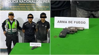 Ica: caen presuntos integrantes de “Los Malditos del 5” con arma de fuego en Subtanjalla
