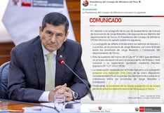 PCM aclara que autógrafa de ley no se ocupa del límite territorial entre Tacna y Moquegua
