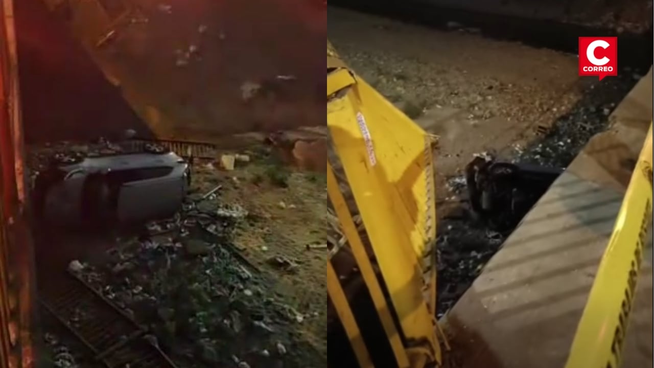 SJL: camioneta cayó al río Rímac tras violento choque y dejó siete heridos. Composición: Diario Correo.
