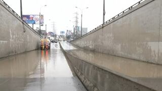 Bypass de Nueva Esperanza vuelve a inundarse por llovizna en Villa María del Triunfo