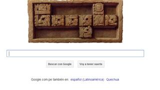 Google conmemora el fin del 13er Baktún con un doodle del calendario Maya