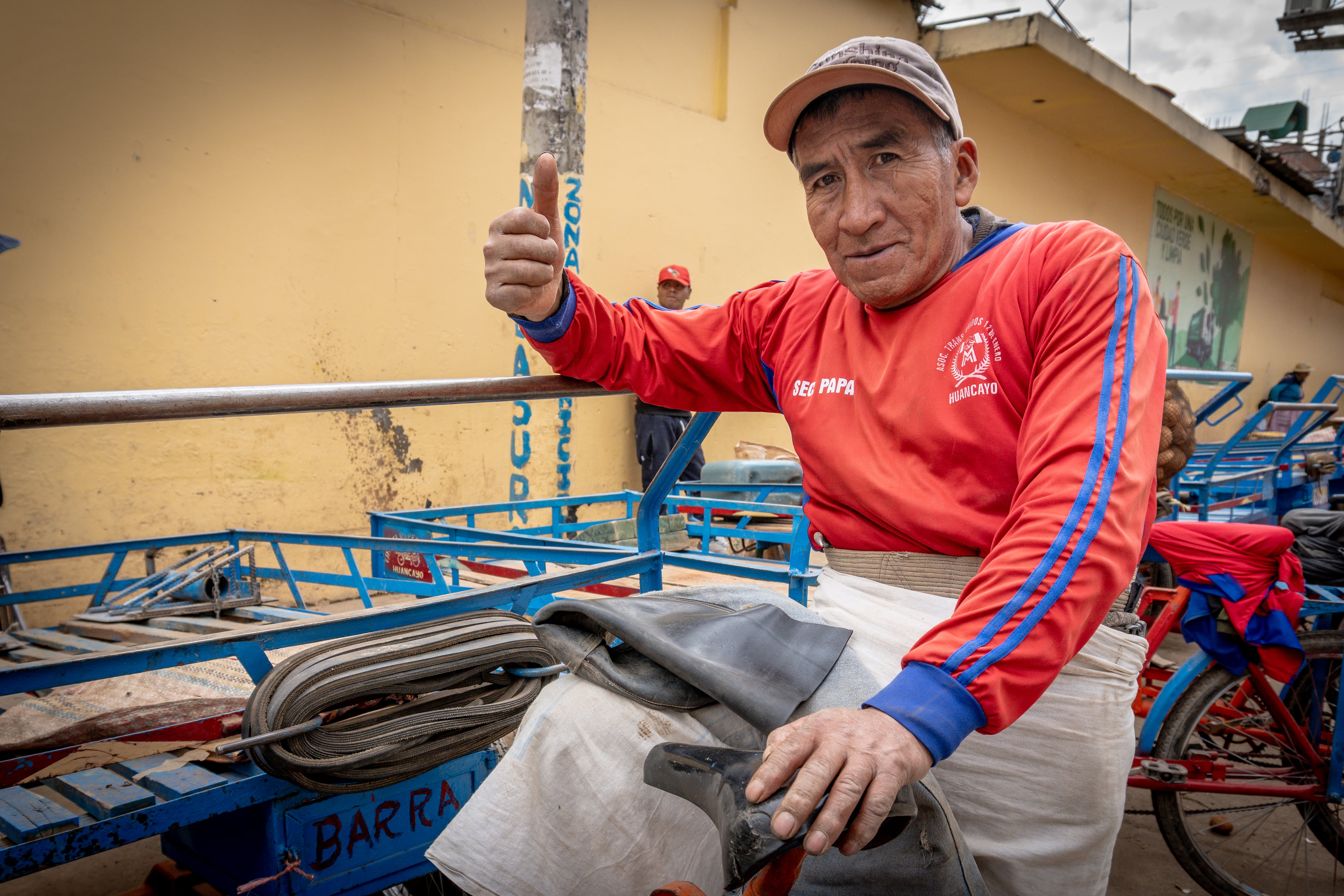 Modesto Barra (68), estibador y triciclero desde hace 25 años. (Foto: Lars Córdova)