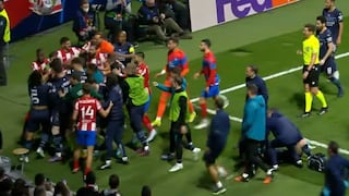 Atlético Madrid vs. Manchester City: los futbolistas de ambos planteles desataron una gresca