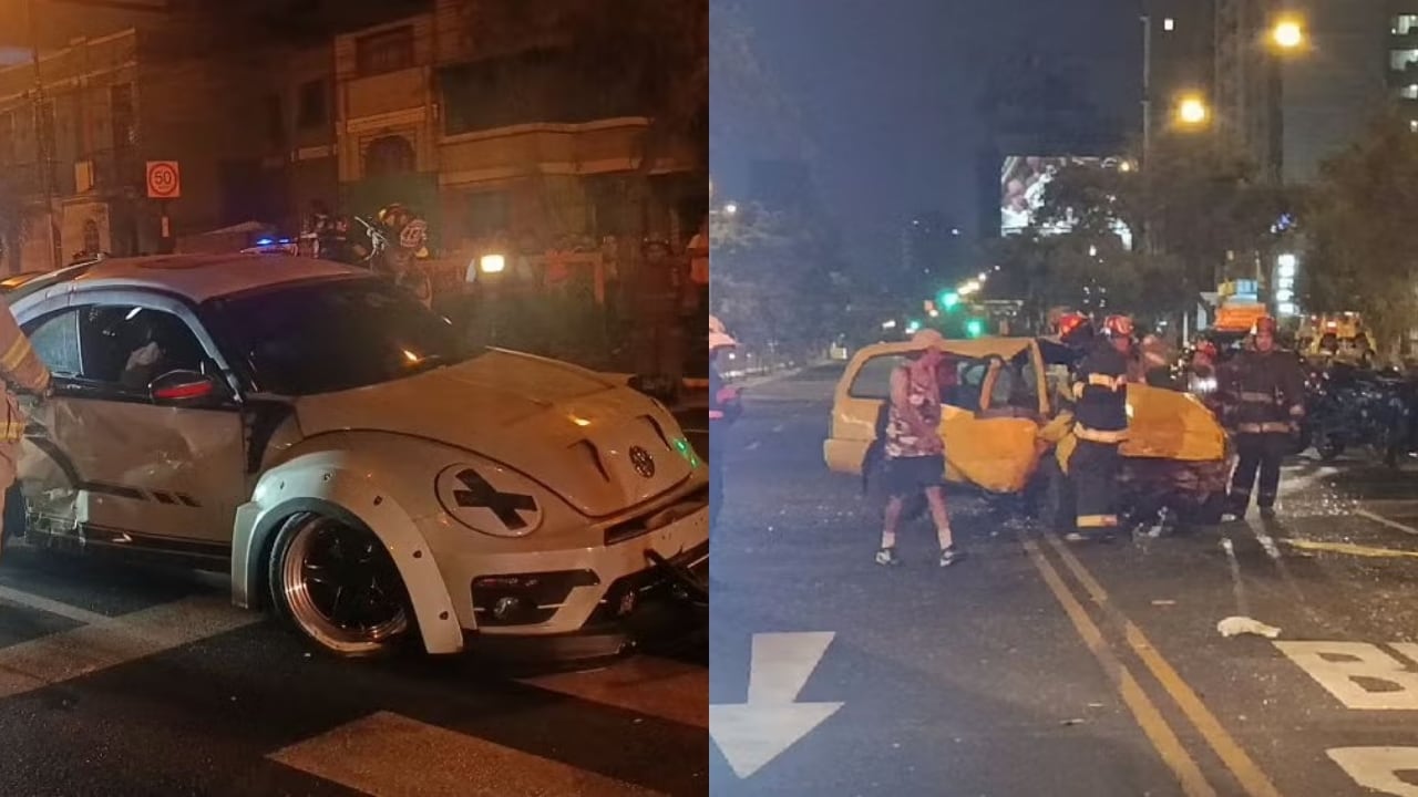 Violento choque deja 4 heridos en cruce de la avenida Brasil con Centenario frente a vivienda de Jerí. Fotos: RPP.