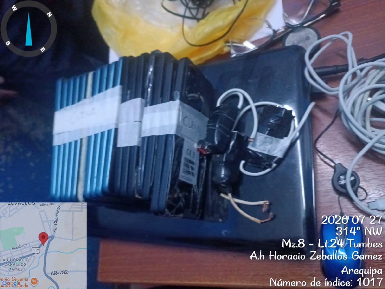 Hallan 36 celulares y cargadores en el penal de Socabaya en Arequipa (Foto: PNP)