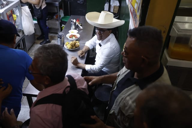 Roberto Sánchez en San Juan de Miraflores (Fotos: Jesús Saucedo/GEC)