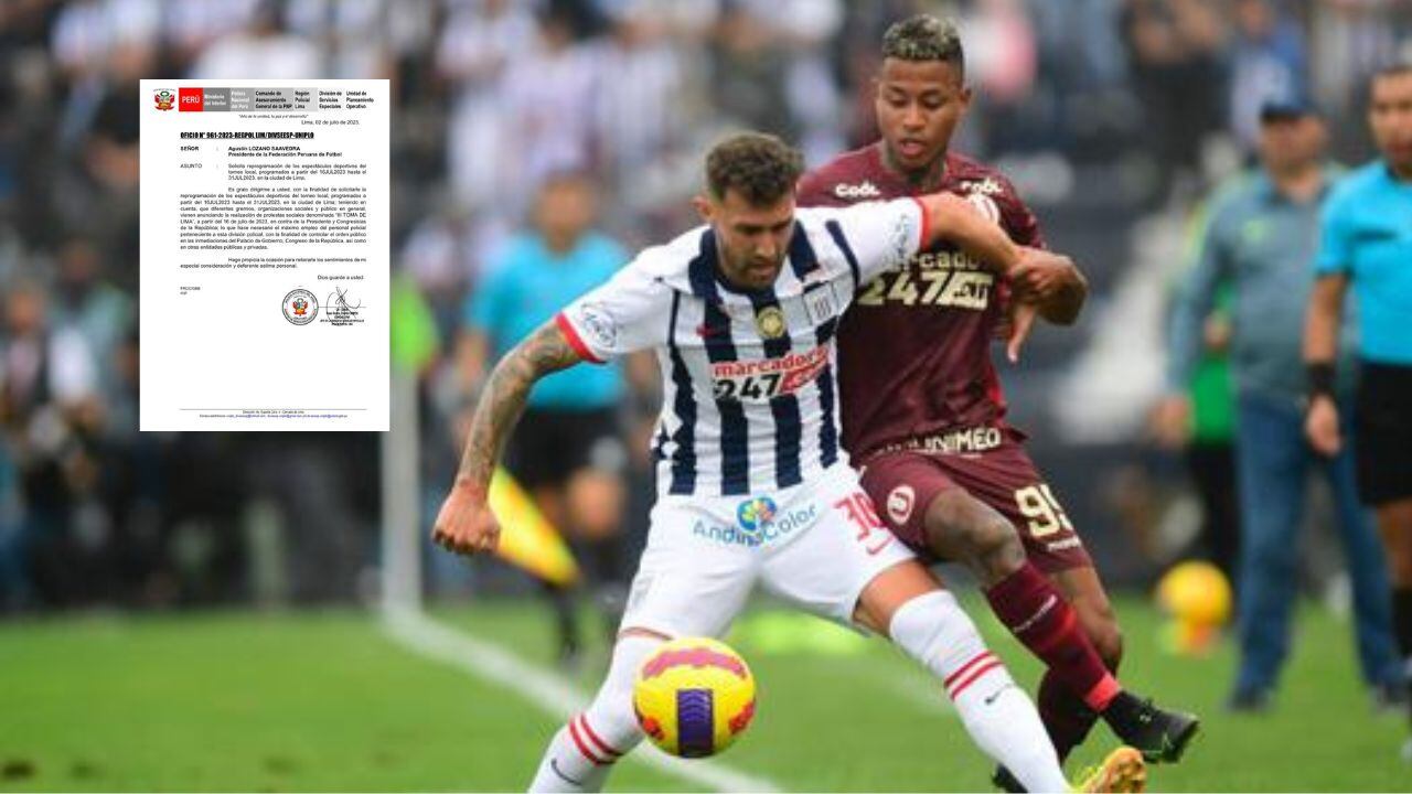 Mininter solicitó reprogramación de partidos durante 2 semanas a la FPF. (Foto: composición EC)