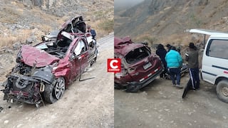 Cajatambo: auto que cayó a un abismo dejó tres muertos y tres heridos en carretera Poquián-Copa
