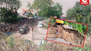 Chanchamayo: Por colapso de la vía viajeros optan por caminar o trasladarse por río (VIDEO)