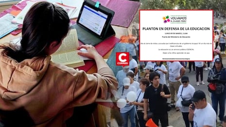 Padres de familia anuncian plantón frente al Minedu contra clases virtuales en Lima y Callao