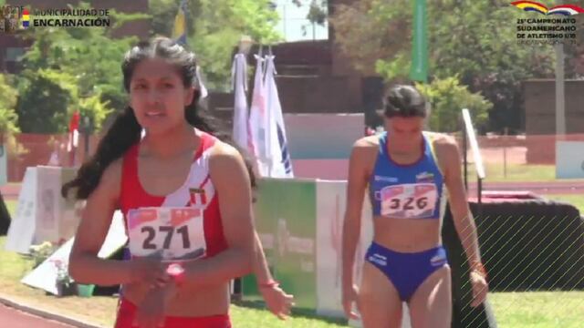 Atleta peruana Anita Poma se proclamó campeona en los 800 metros planos de Sudamericano U18