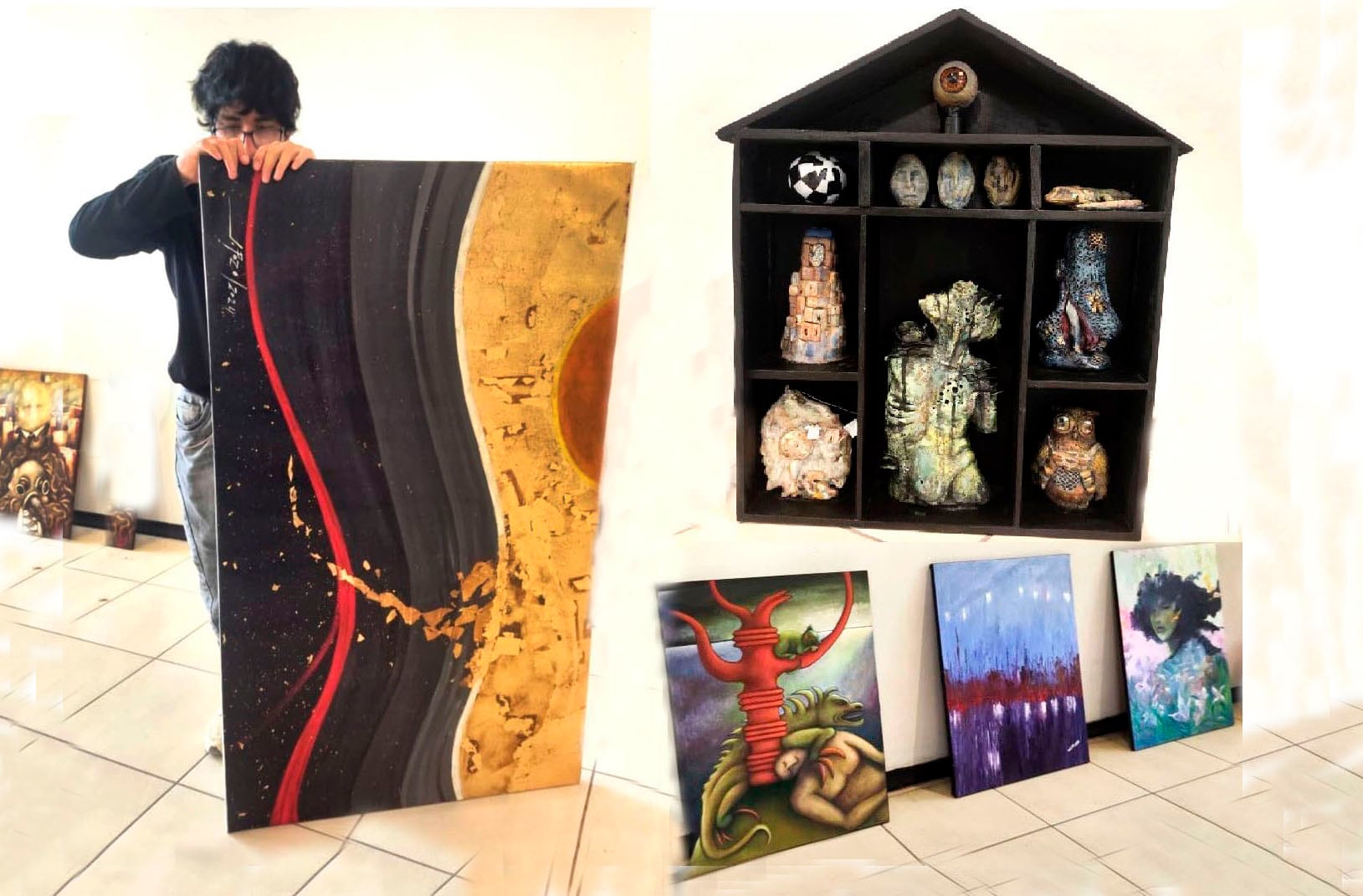 En la muestra se exhibirán obras de 34 artistas, con diversas temáticas.