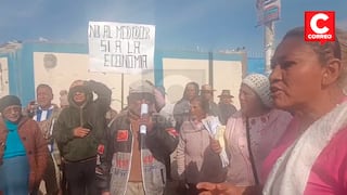 Huancayo: pobladores de asentamiento humano protestan por falta de agua e instalación de medidores