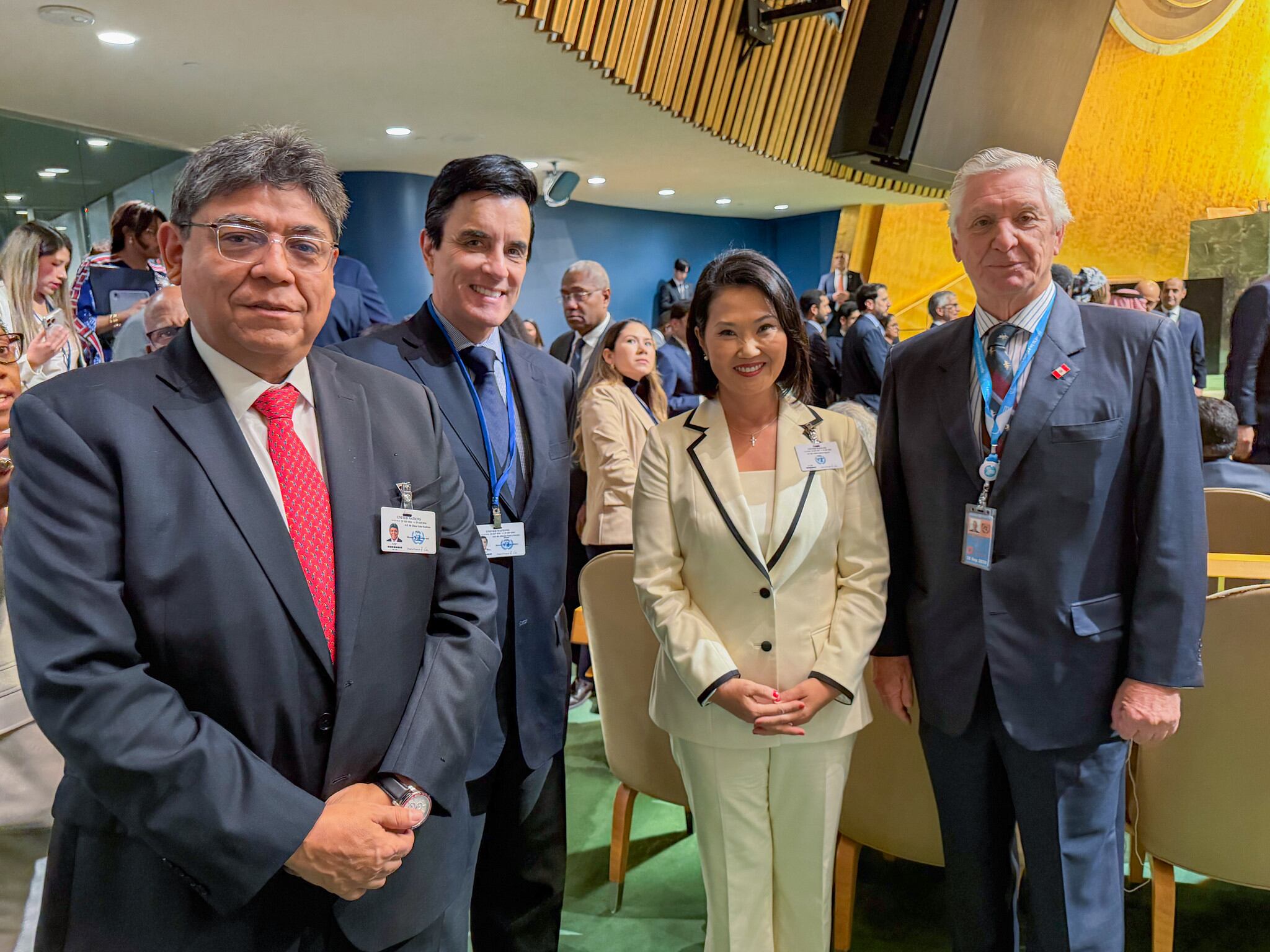 Keiko Fujimori expone hoy ante la Asamblea General de la ONU en Nueva York