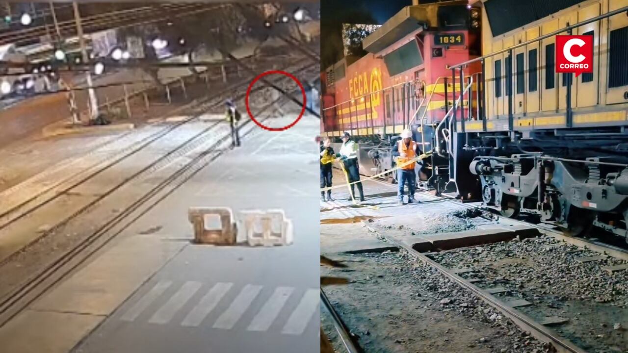 Chaclacayo: adulto mayor murió tras ser arrollado por tren en la Carretera Central. Composición: Diario Correo.
