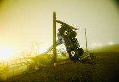 Ventanilla: Cruz de capilla cae durante maniobra con grúa y afecta a cinco familias