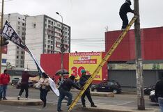 Retiran 100 letreros ilegales de Trujillo