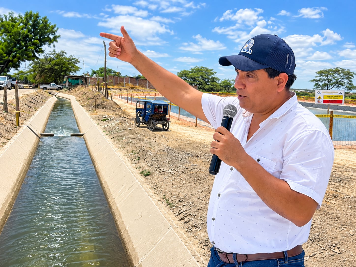 Las obras benefician a los agricultores.