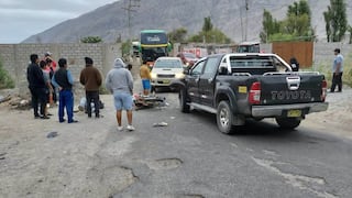 Arequipa: un motociclista herido por choque con camioneta en Ocoña