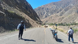 Sismo 6.1 en Ica: rocas de hasta 100 kilos cayeron y bloquearon la vía Los Libertadores