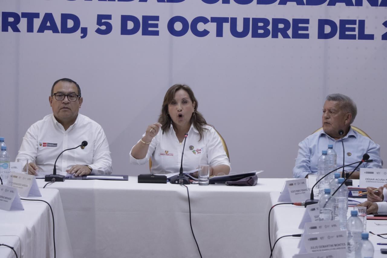 La presidenta de la República indicó que buscarán reducir el alto índice de delincuencia. (Foto: Randy Reyes)