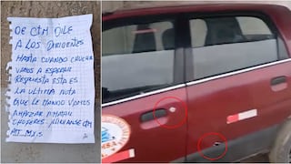 Extorsionadores amenazan con comenzar a matar transportistas en Chincha