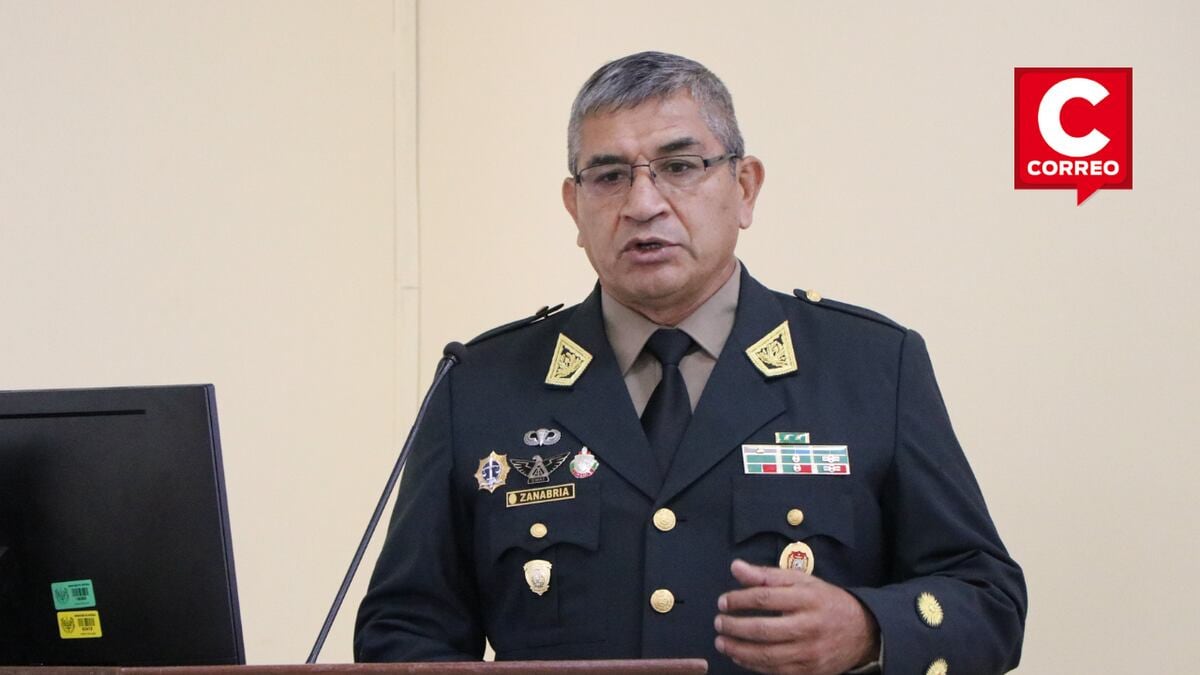 Víctor Zanabria involucrado presuntamente en actos de corrupción, cuando fue director de la Escuela Nacional de Formación Profesional Policial de Chorrillos. Foto: CAEN-EPG / X