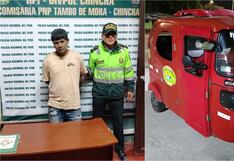 Chincha: sujeto integraría banda criminal dedicada a desmantelar mototaxis robadas