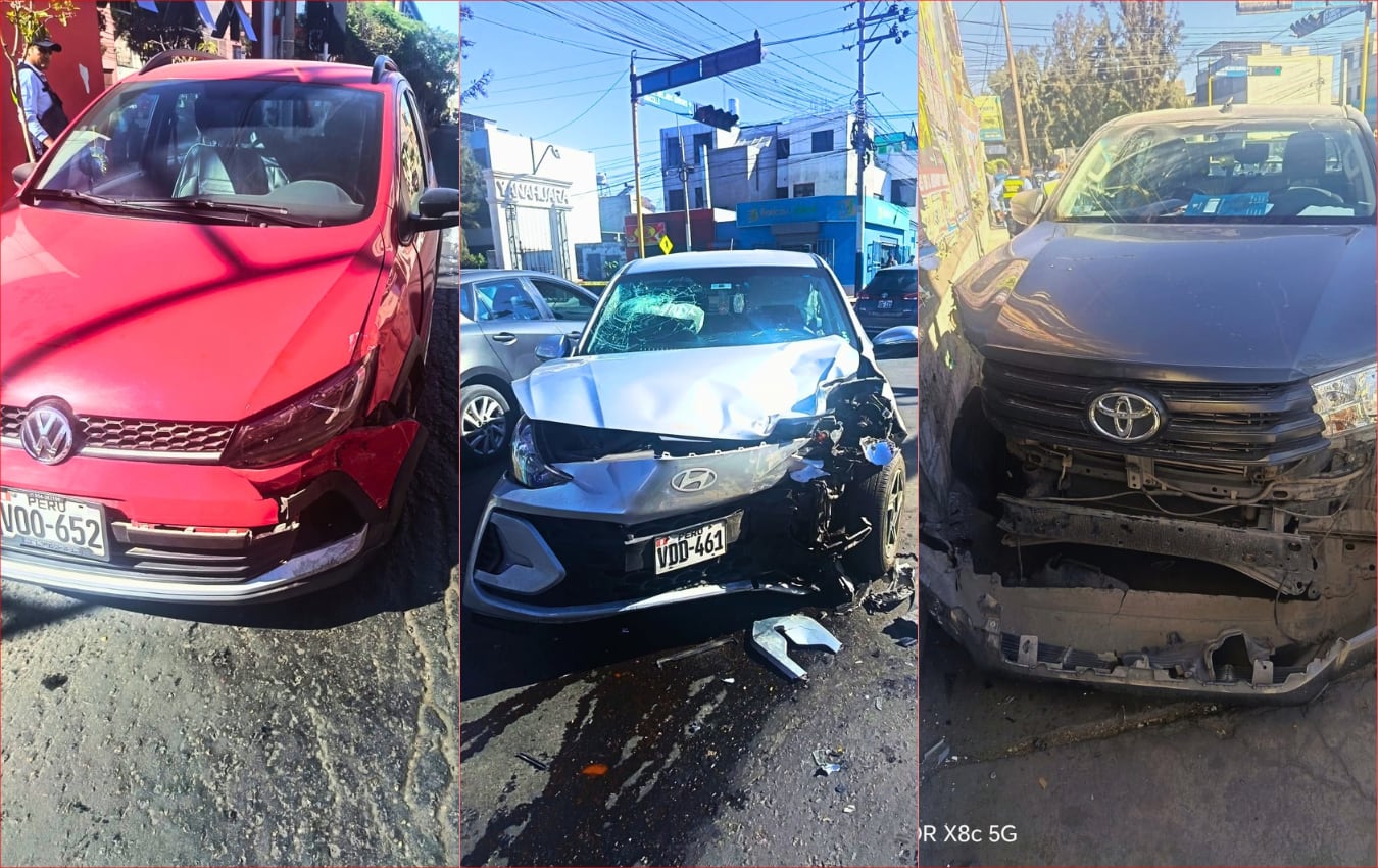 Arequipa: Múltiple choque en Umacollo dejó una persona herida
