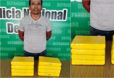 Ica: capturan a presunto narcotraficante con más de 8 kilos de clorhidrato de cocaína en bus interprovincial
