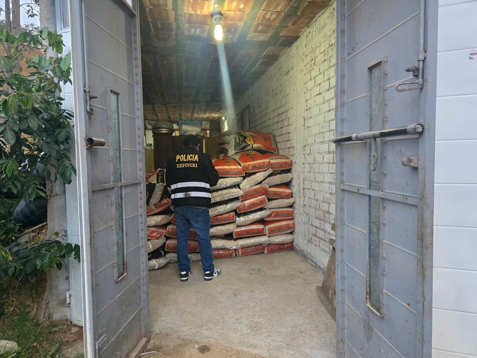 Recuperan los sacos de arroz robados