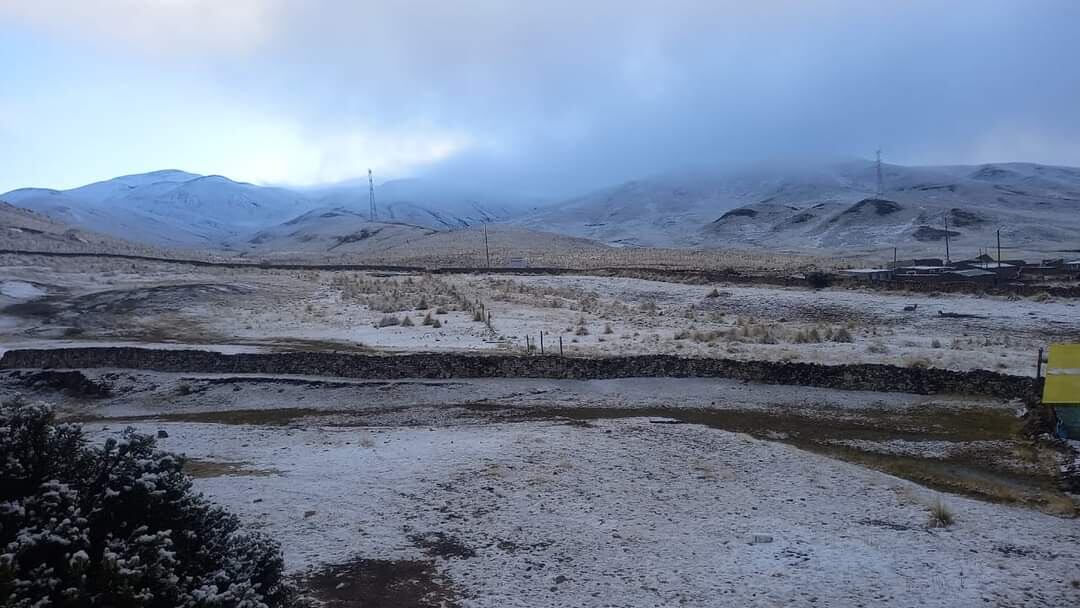 Alertan presencia de nieve en parte alta de Arequipa (Foto: GEC)