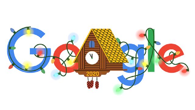 Google le dice adiós al 2020 con un doodle para celebrar la Nochevieja