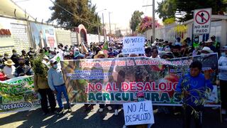 Tacna: Más de 4,000 agricultores protestan ante amenaza de desalojo (VIDEO)