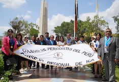 Ica recuerda a los Mártires de Uchuraccay con paseo e izamiento del pabellón nacional