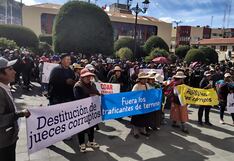 Juliaca: Pobladores jalonean e increpan al juez Chevarría por emitir medida cautelar que paraliza construcción del COAR